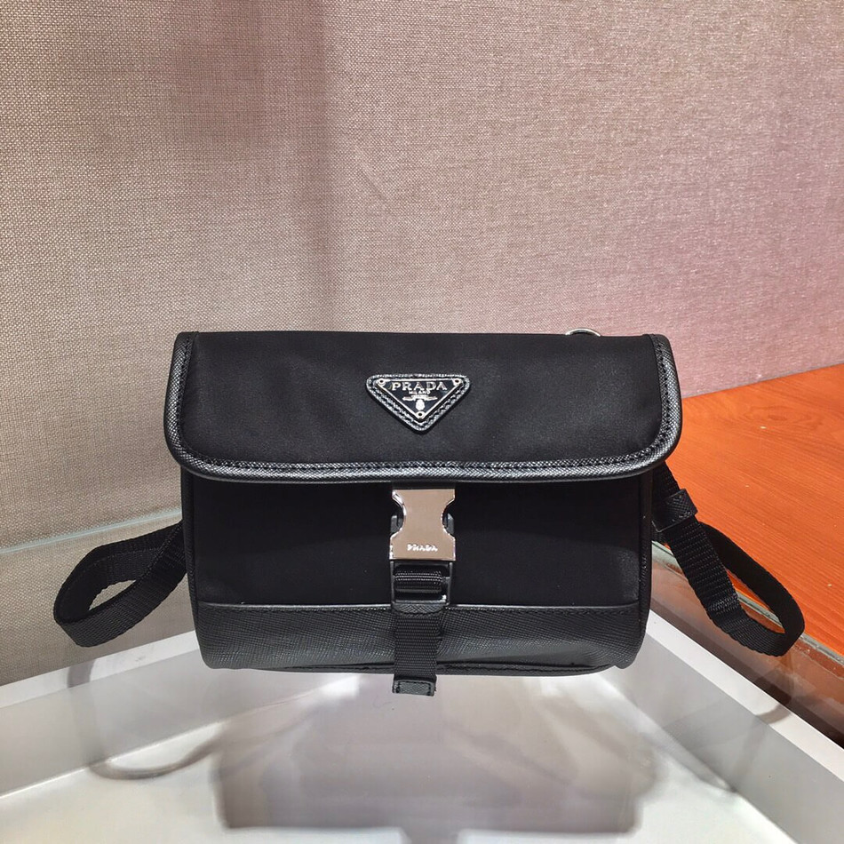 Prada Re-Nylon Saffiano leather phone case