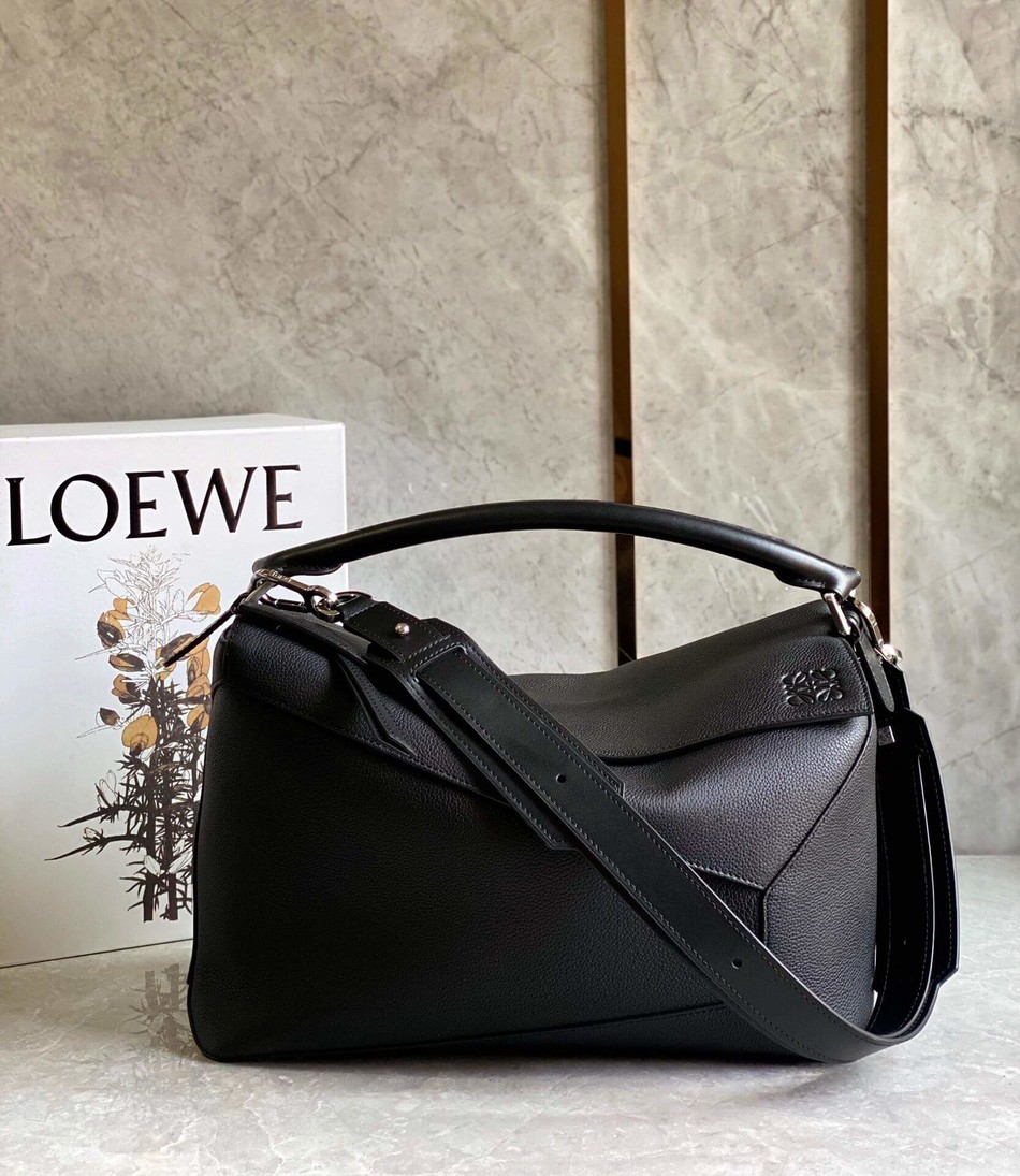 Loewe Grained leather Puzzle bag large