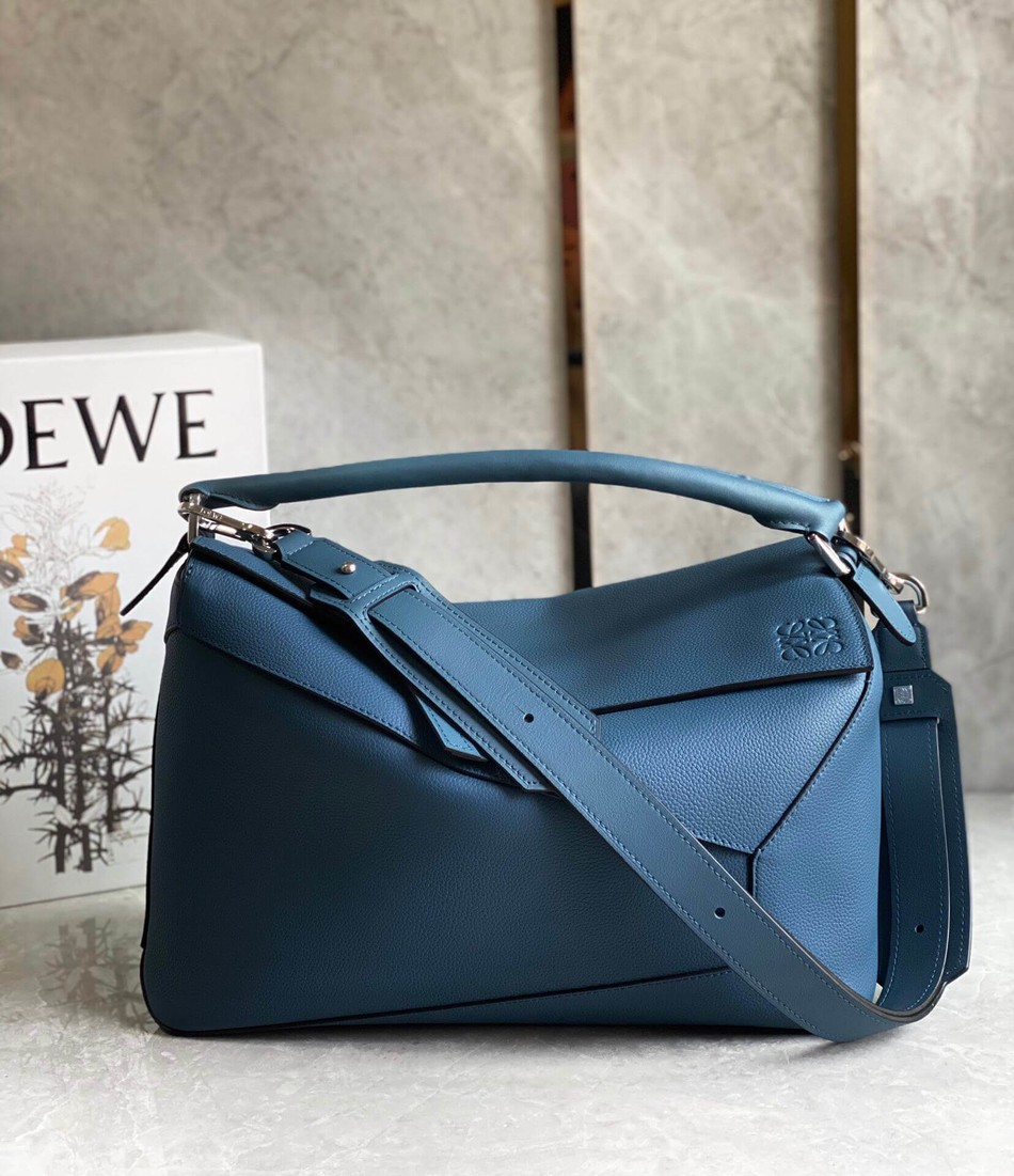 Loewe Grained leather Puzzle bag large