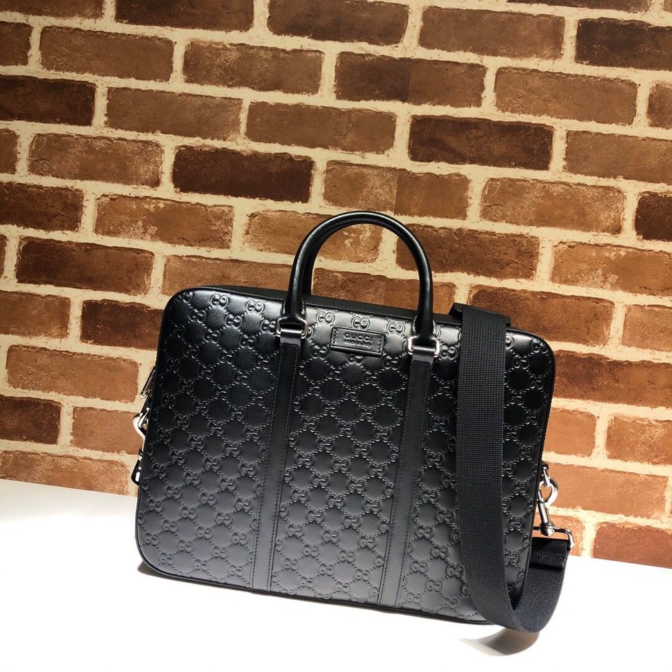 Gucci GG embossed briefcase