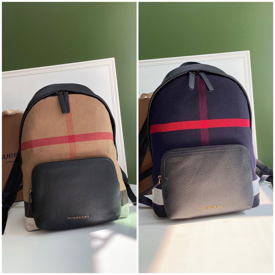 Burberry Canvas Check Backpack
