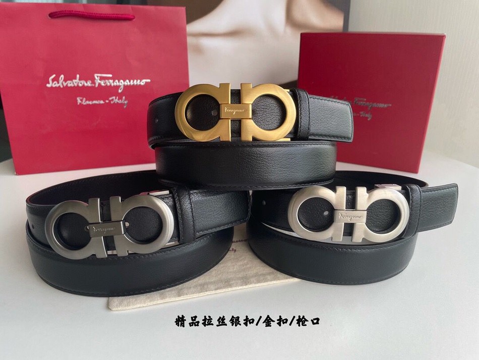FerragamFerragamo Reversible with delicate leather 3.5cm belt
