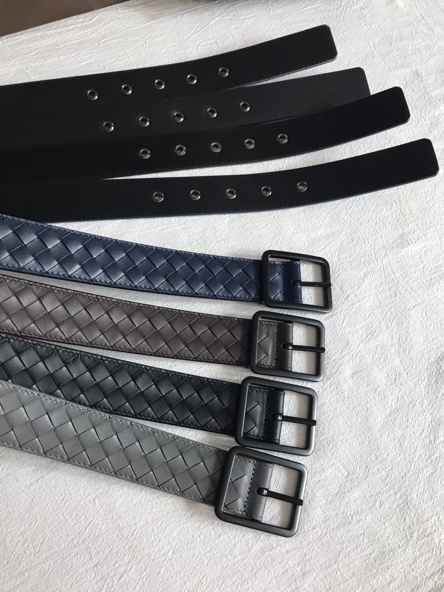 Bottega Veneta cowhide woven craft boutique leather 3.5cm belt