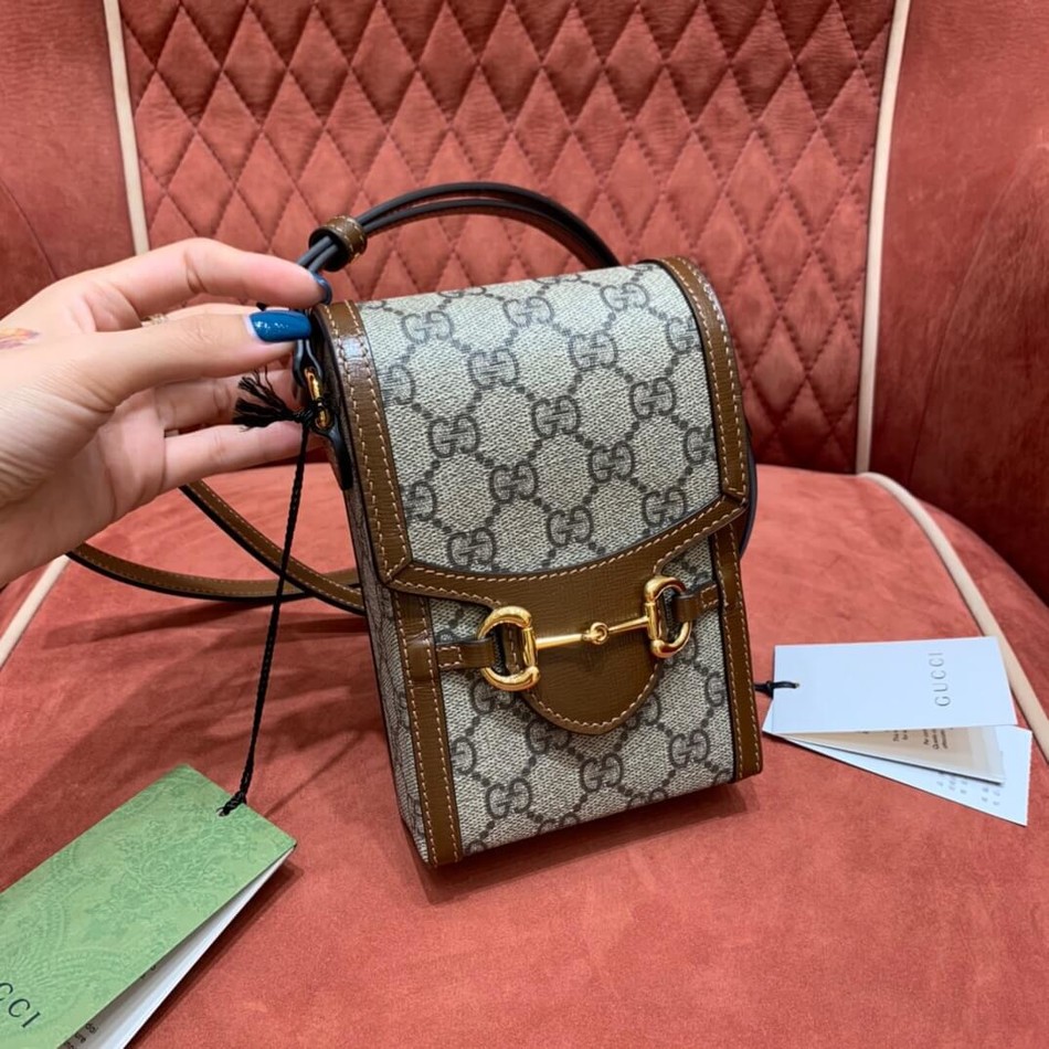 Gucci Horsebit 1955 mini bag mobile phone bag 625615 92TCG 8563