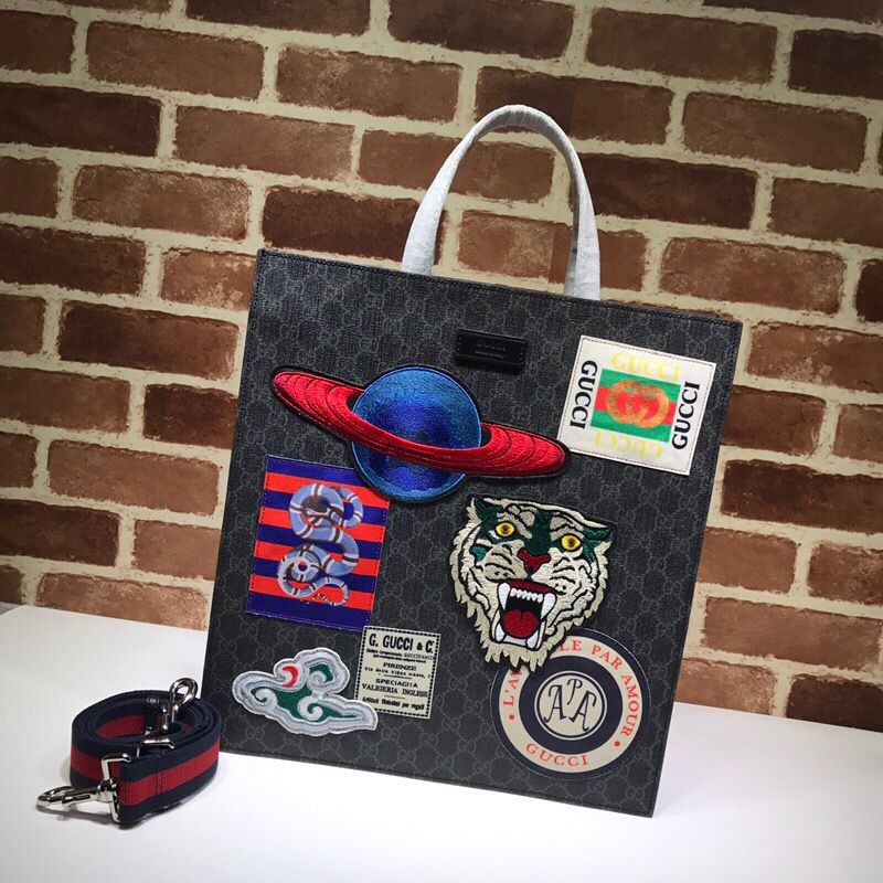 Gucci soft canvas tote bag