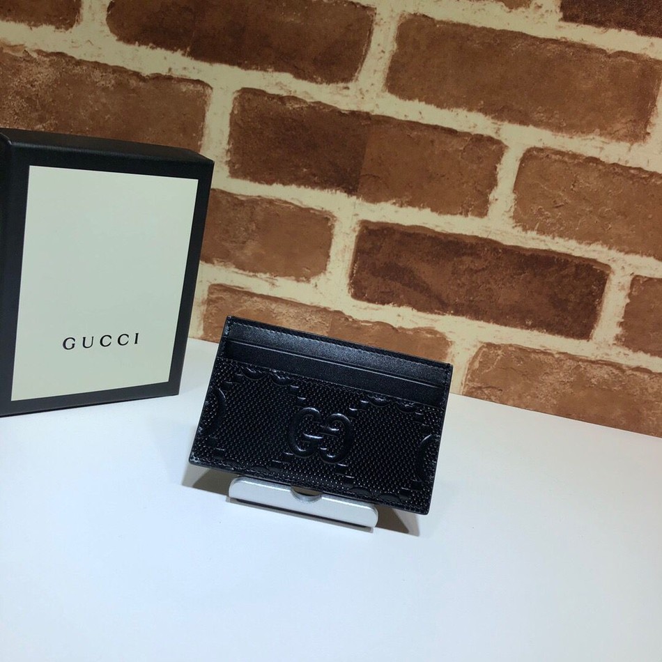 Gucci GG print embossed card holder