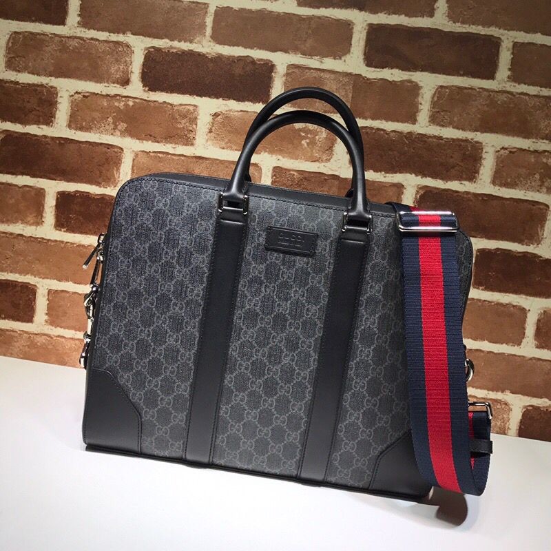 Gucci canvas briefcase