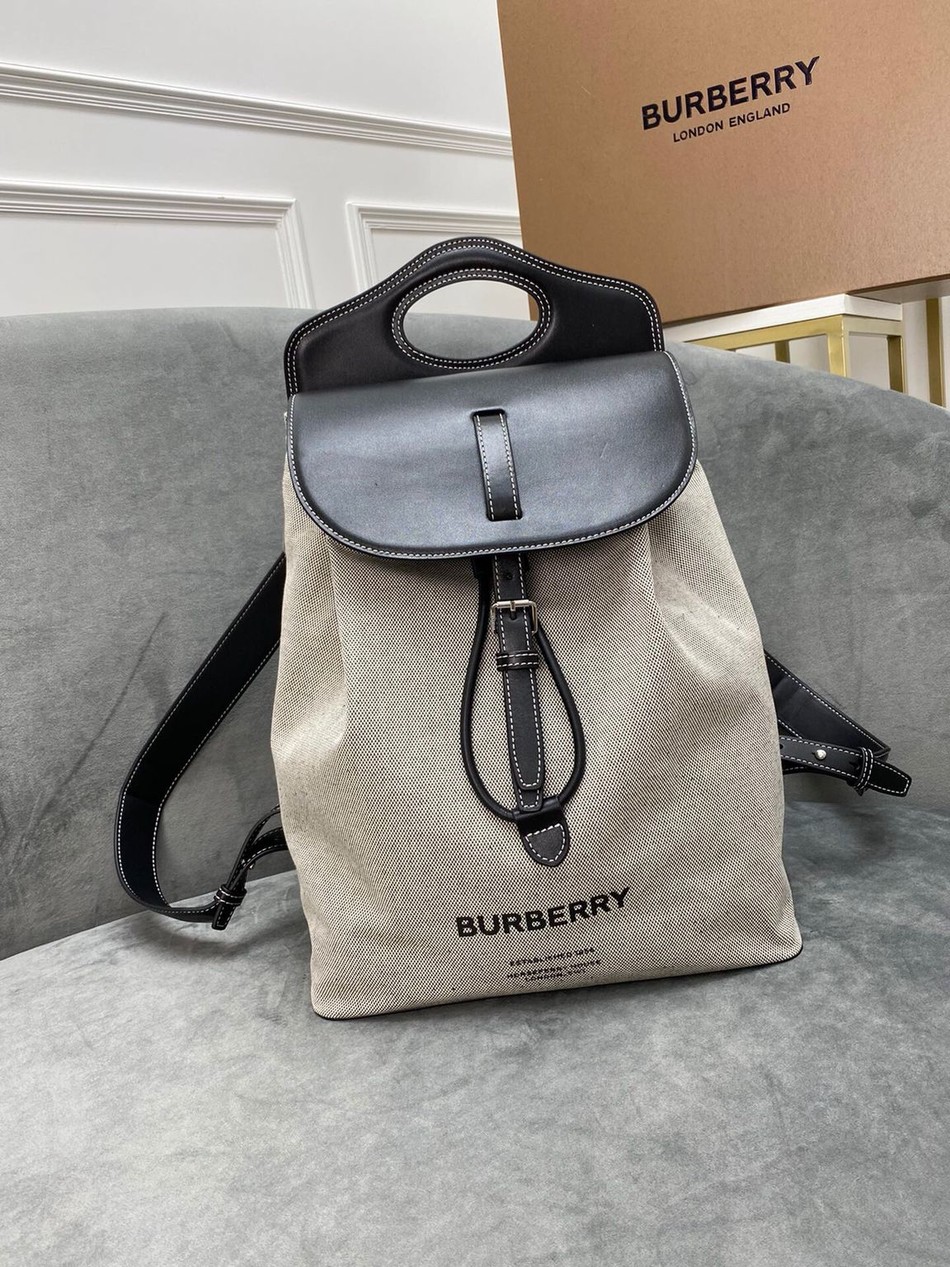 Burberry Selected Cotton Canvas Backpack