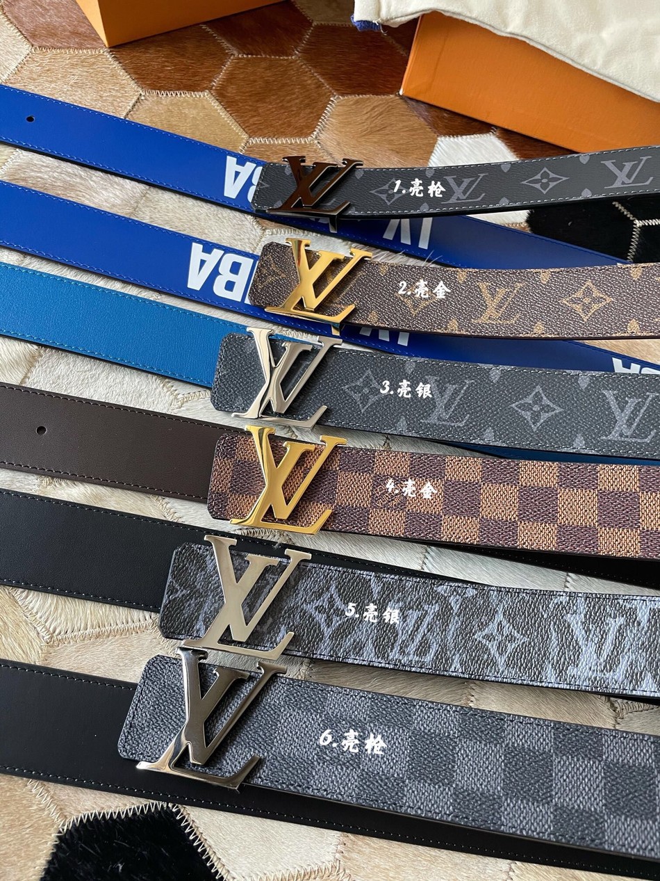 Louis Vuitton Eclipse canvas SHAPE40mm Reversible belt