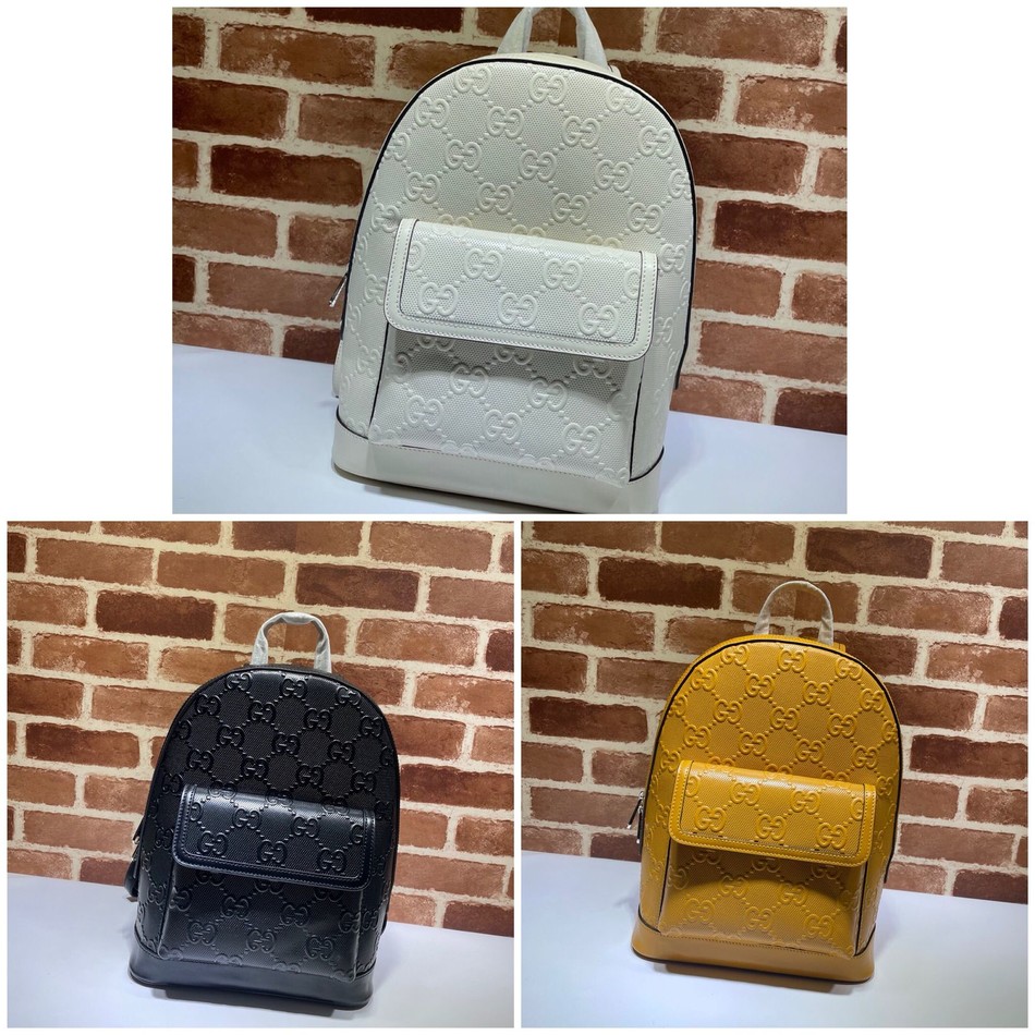 Gucci GG print embossed backpack