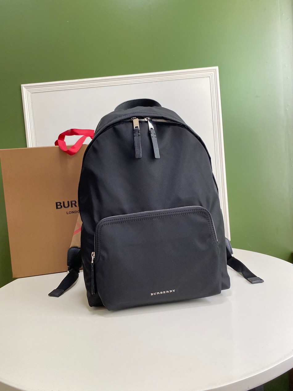 Burberry leather trim backpack
