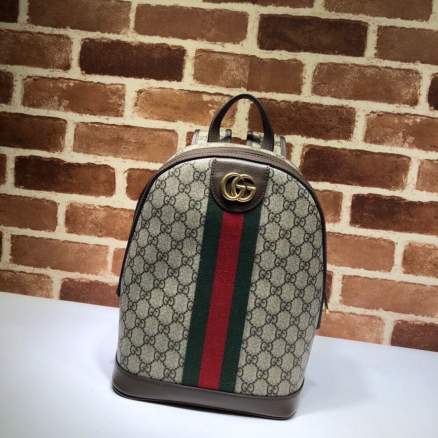 Gucci GG leather GG backpack