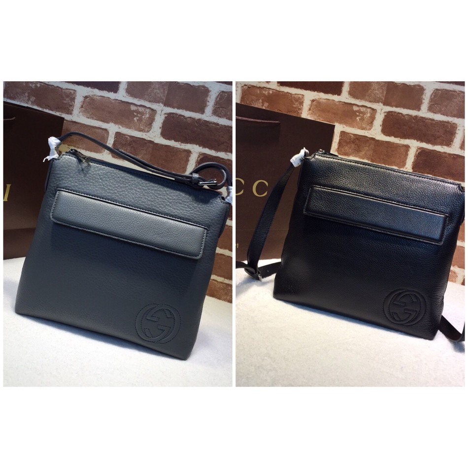 Gucci GG embossed leather cross-body bag