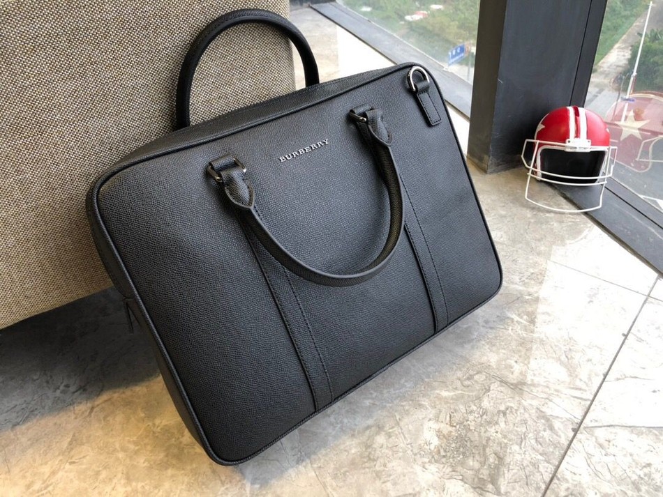 Burberry calfskin briefcase