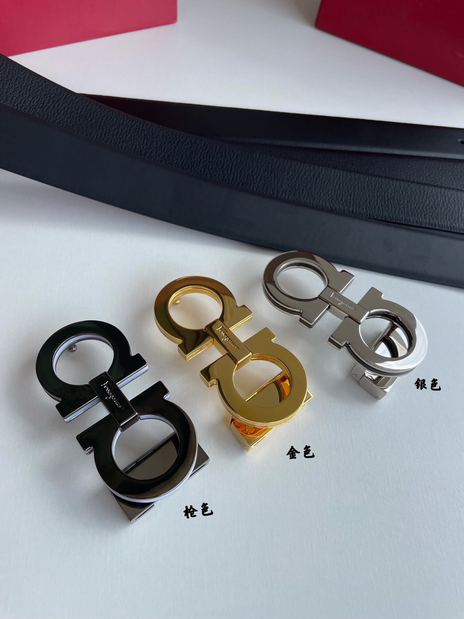 Ferragamo Reversible 3.5cm belt with delicate cowhide