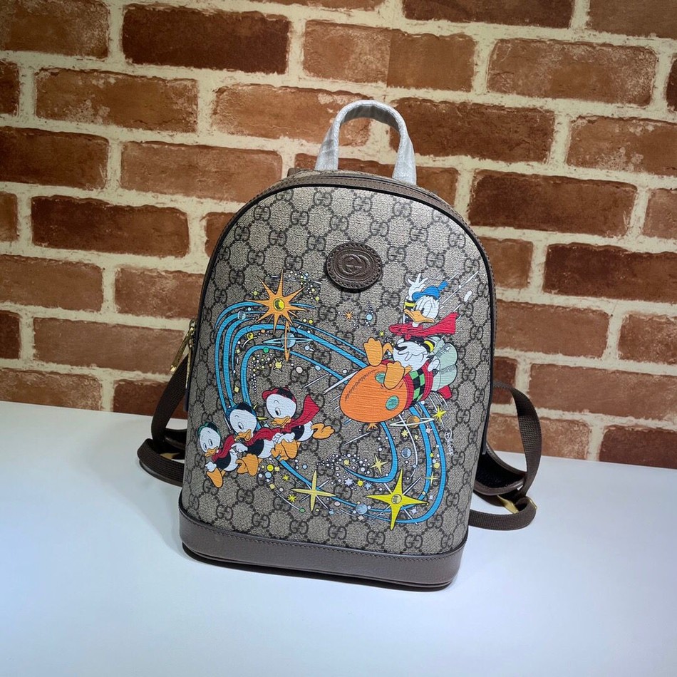 Gucci Disney Donald Duck Print Small Backpack
