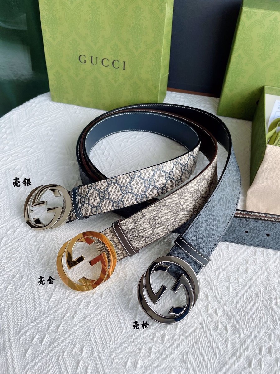 Gucci Classic men s 3.8cm belt with GG buckle
