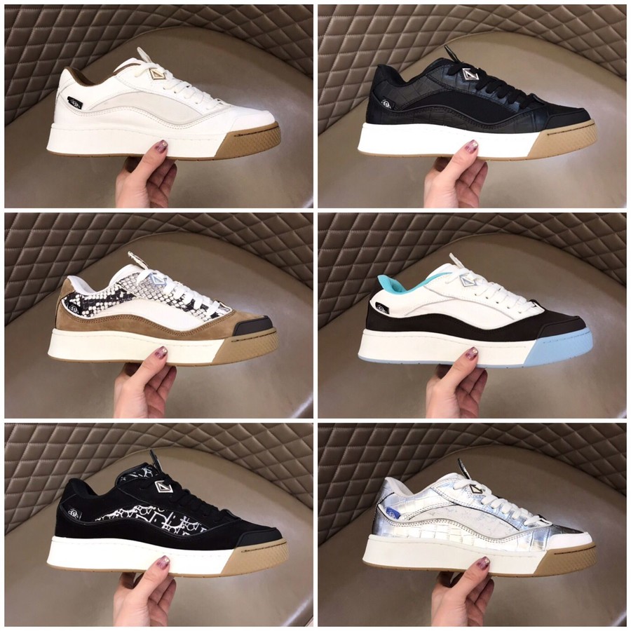 Dior Men s printed canvas casual sneakers