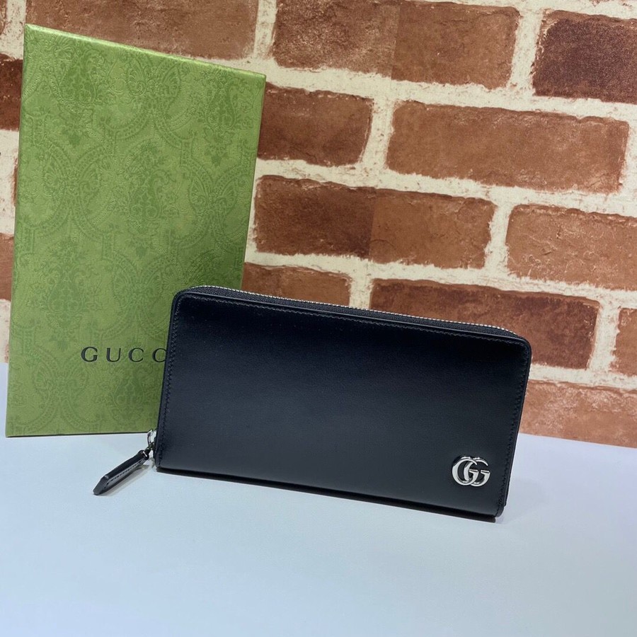 Gucci GG Marmont series leather full zip wallet 428736