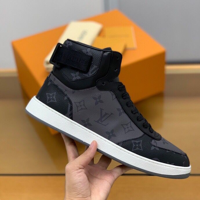 Louis Vuitton Rivoli High Top sneakers cut from Monogram canvas