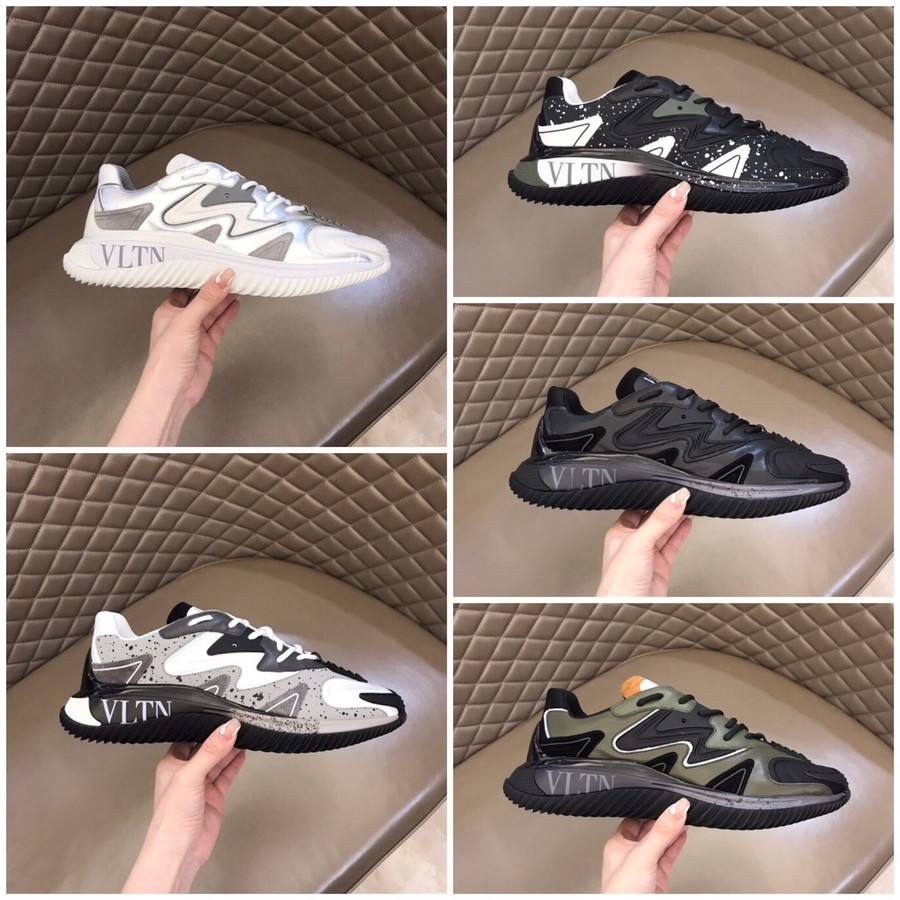 Valentino Wade Runner neoprene and fabric sneakers