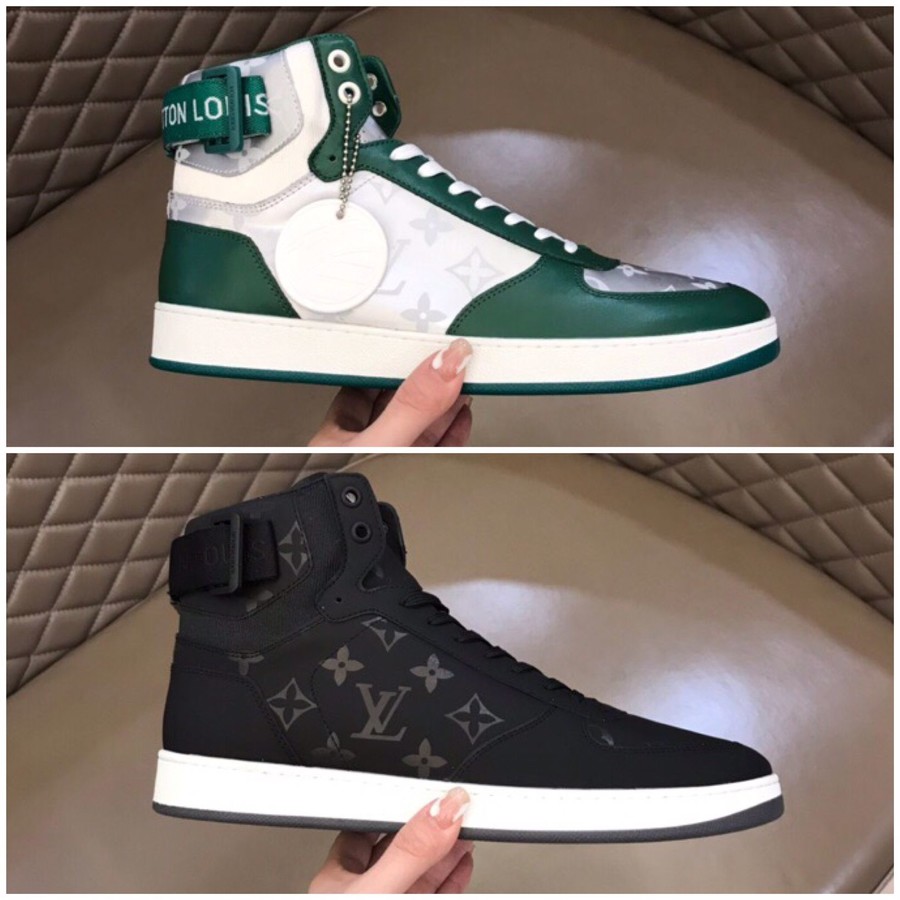 Louis Vuitton Men s RIVOLI High Top sneakers in embossed calfskin