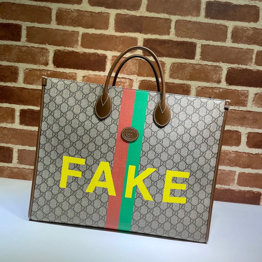 Gucci "Fake/Not" print tote bag 630353