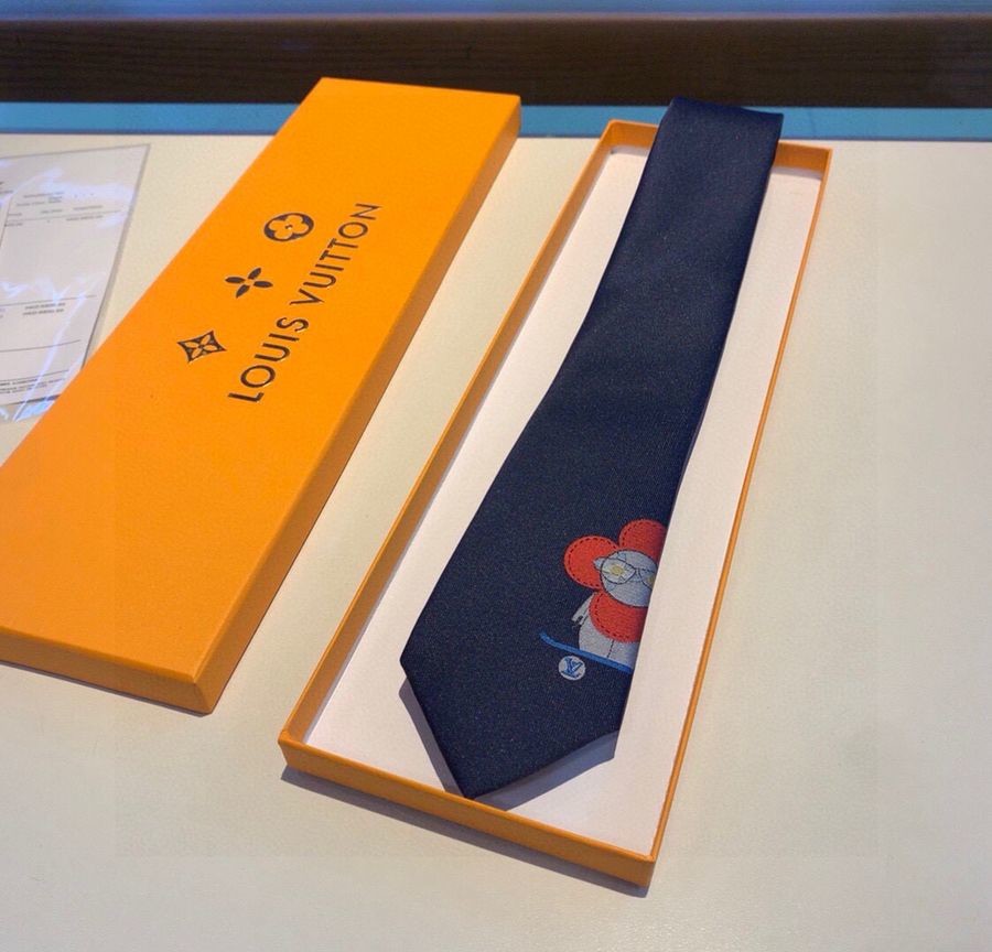 Louis Vuitton Vivienne Skate silk tie M76317