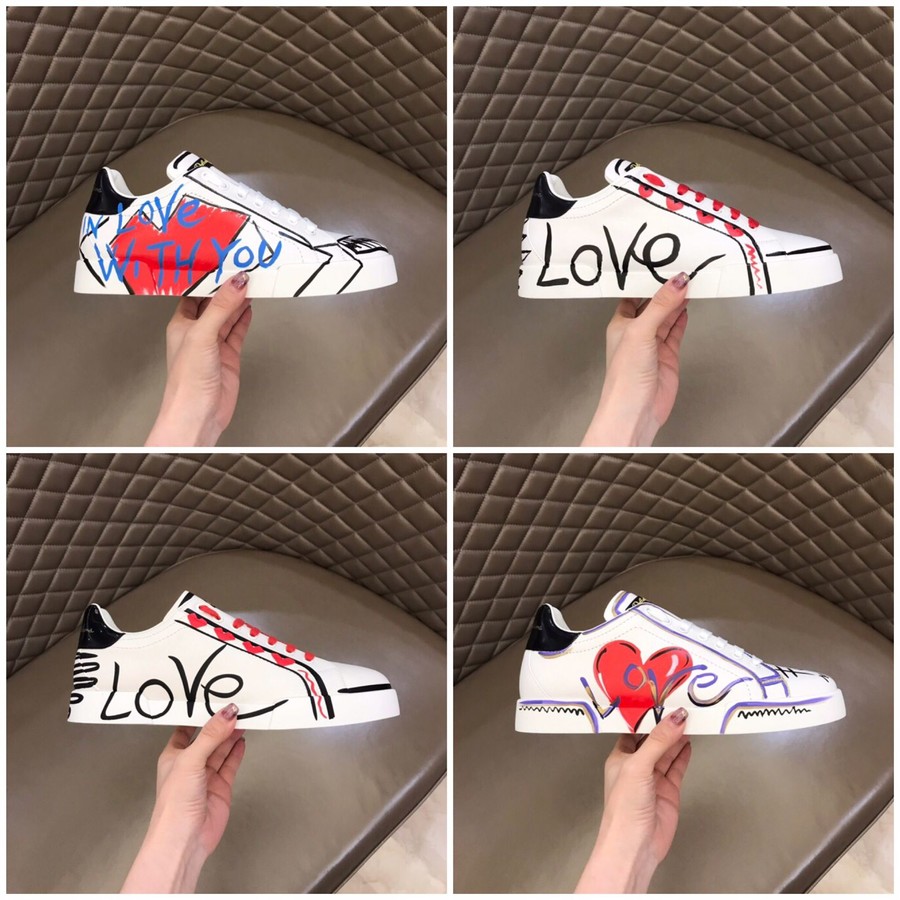 Dolce & Gabbana PORTOFINO graffiti series men s sneakers