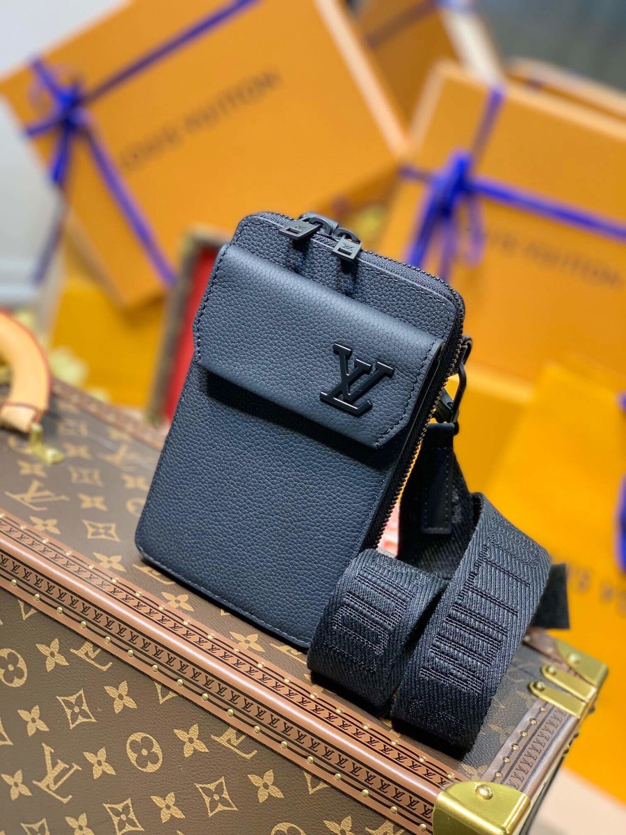 Louis Vuitton Phone Pouch M57089 black