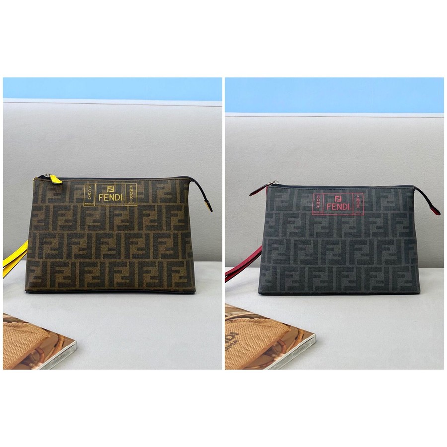 Fendi Classic FF jacquard Clutch 690