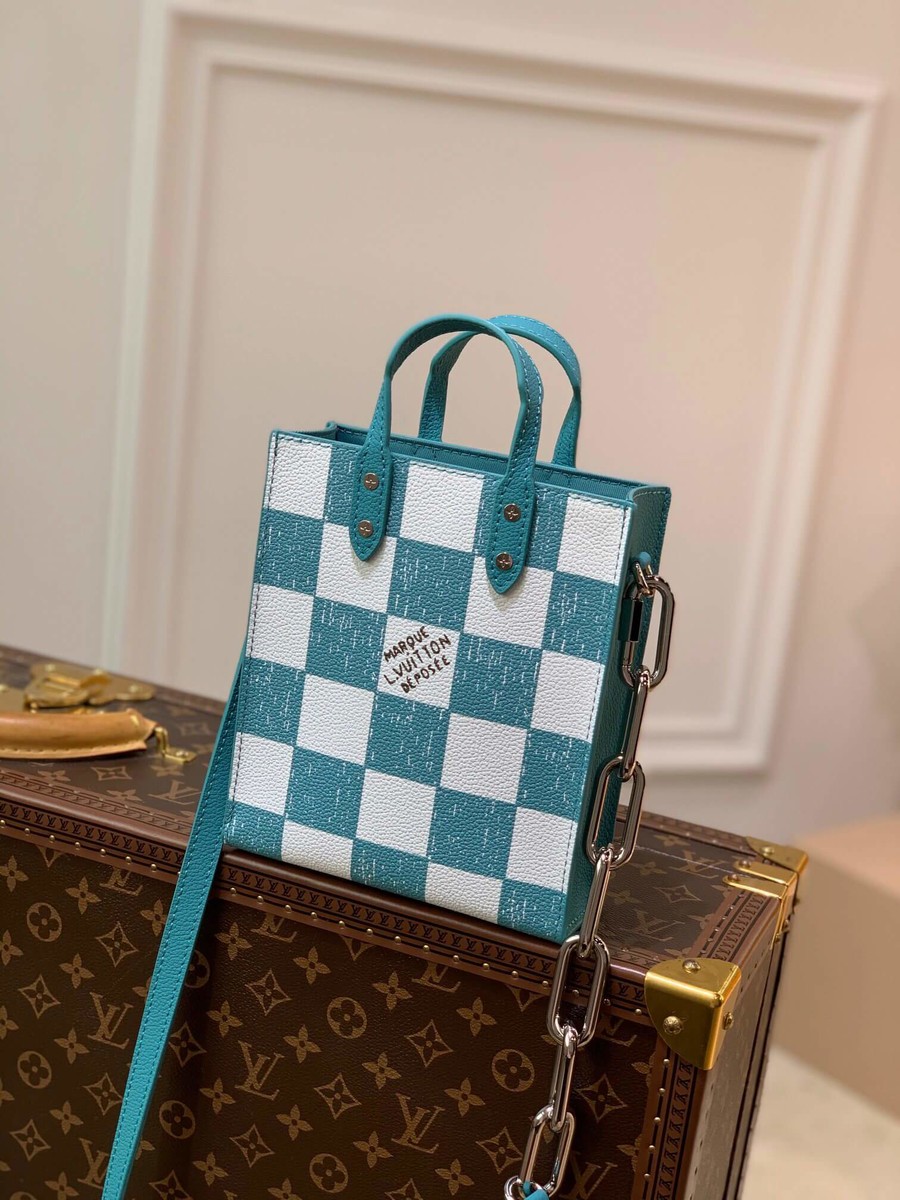 Louis Vuitton Sac Plat XS bag N60495 turquoise