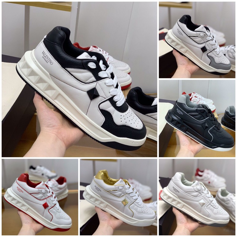 Valentino Cowhide semi-matte craft Low Top sneakers