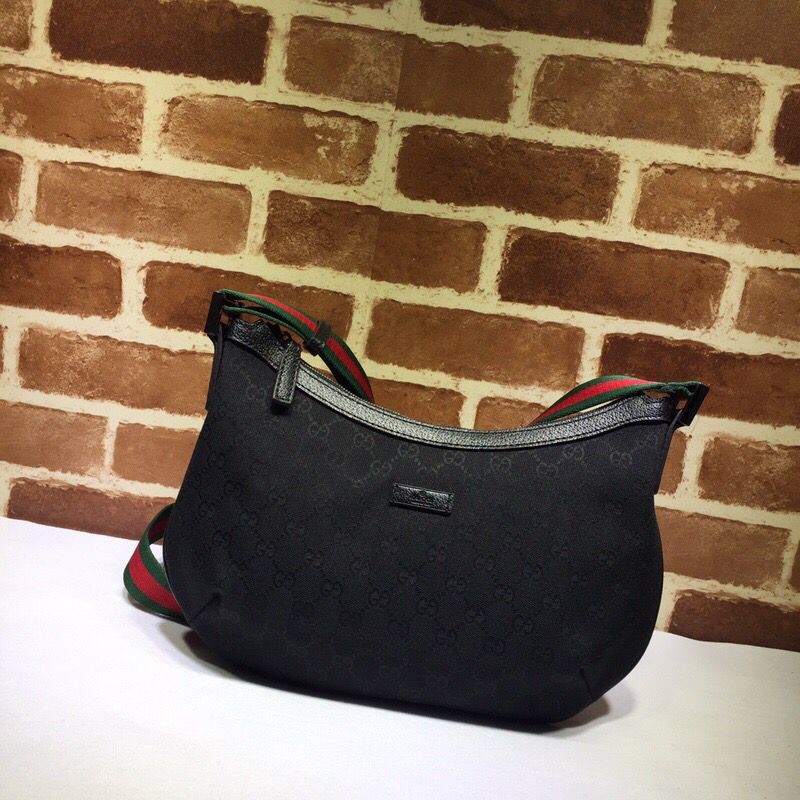 Gucci GG canvas one-shoulder messenger dumpling bag 181092