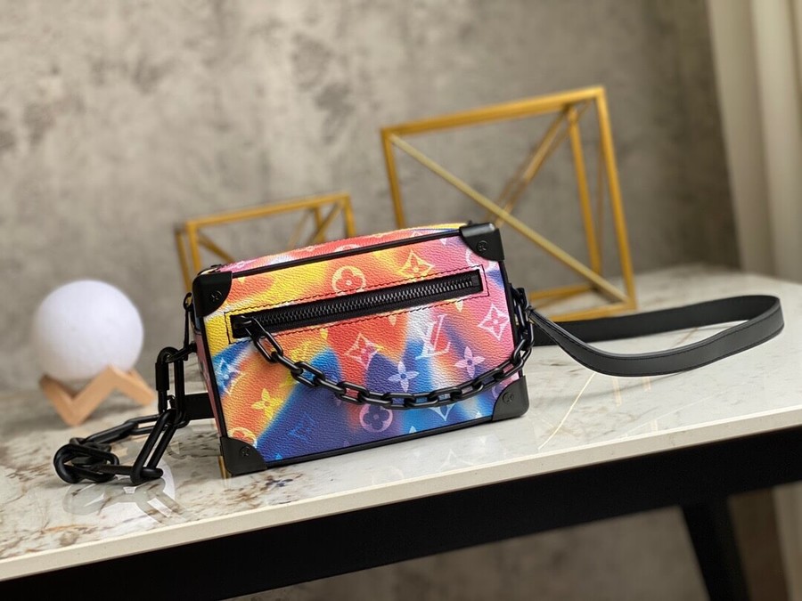 Louis Vuitton Mini Soft Trunk Box Chain Bag M80952