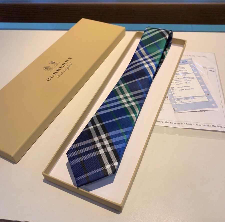 Burberry 100% top jacquard silk men s tie