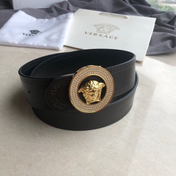 Versace Men s cowhide Reversible belt 3.8cm