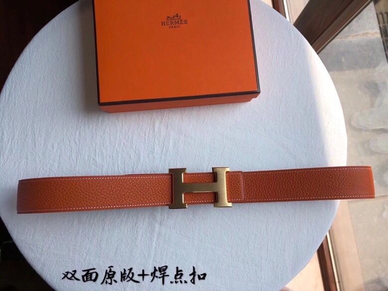 Hermes Reversible + H buckle 3.8cm belt