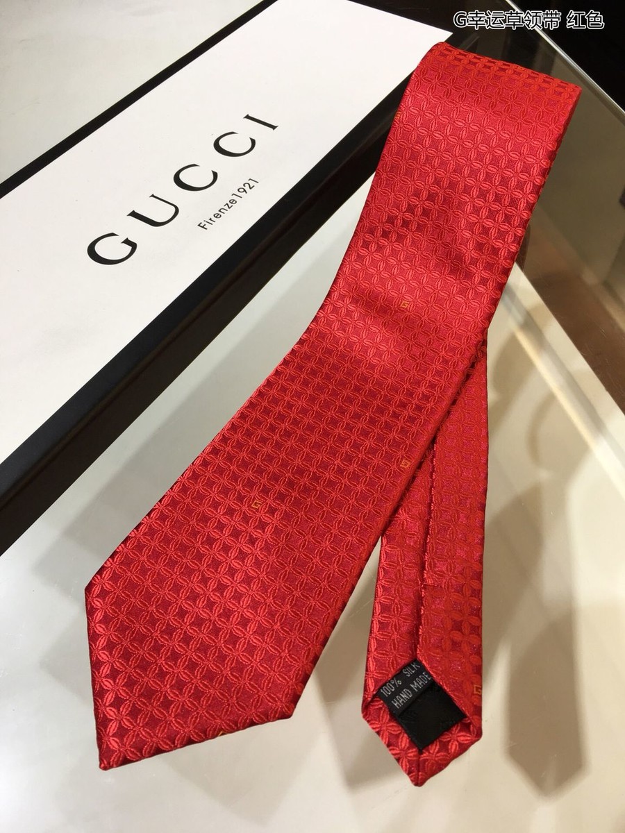 Gucci Clover jacquard silk tie