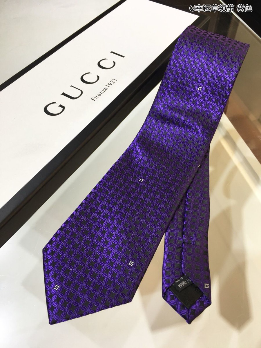 Gucci Clover jacquard silk tie