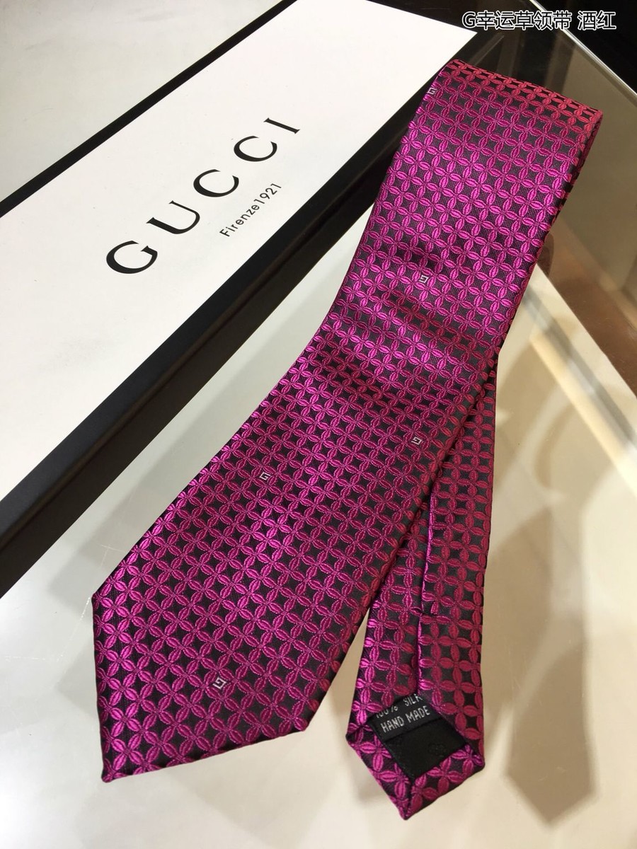 Gucci Clover jacquard silk tie