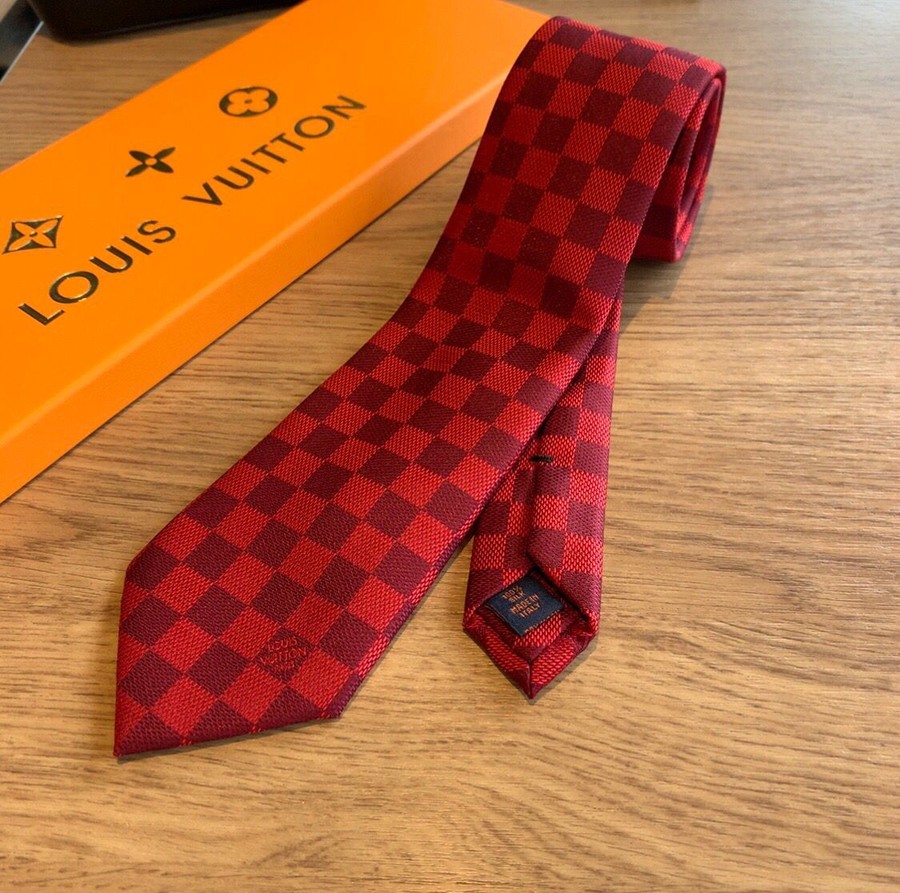 Louis Vuitton Jacquard silk Damier tie