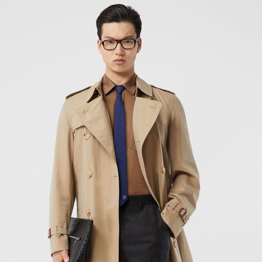 Burberry Jacquard silk B logo tie