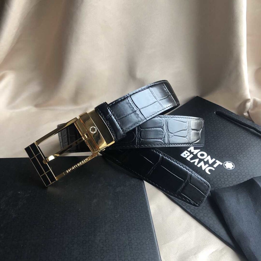 MontBlanc 3.5cm exquisite metal buckle (Germany) men s belt