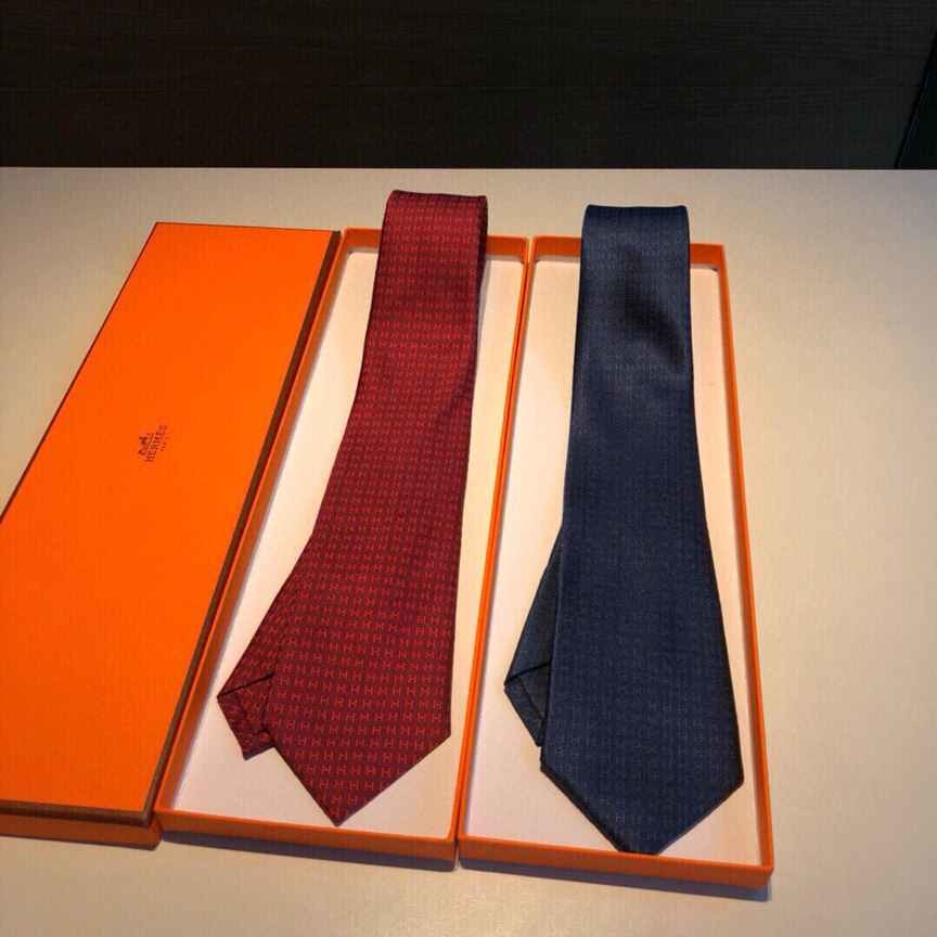 Hermes Twill silk men s tie