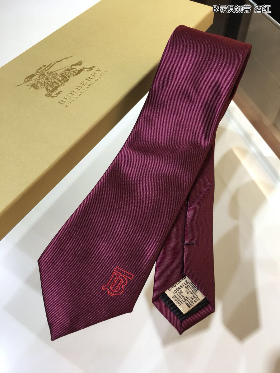 Burberry Jacquard silk B logo tie