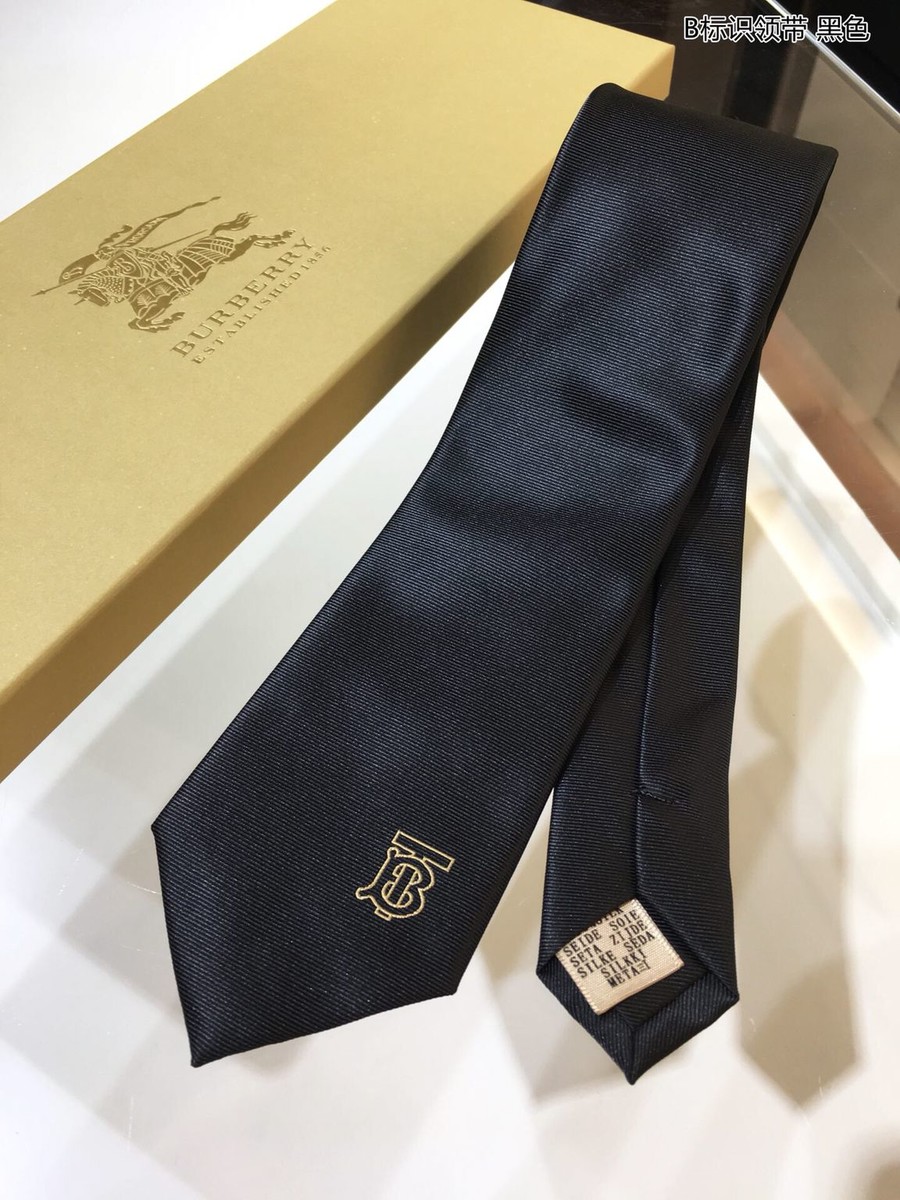 Burberry Jacquard silk B logo tie