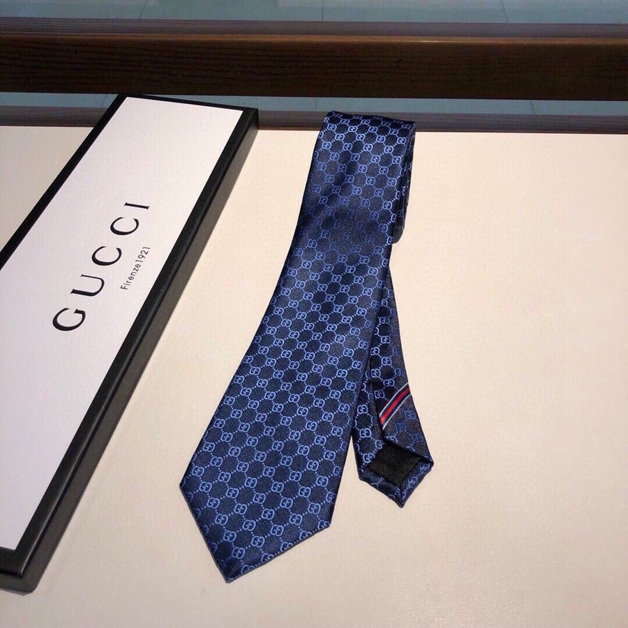 Gucci Striped webbing GG logo silk tie