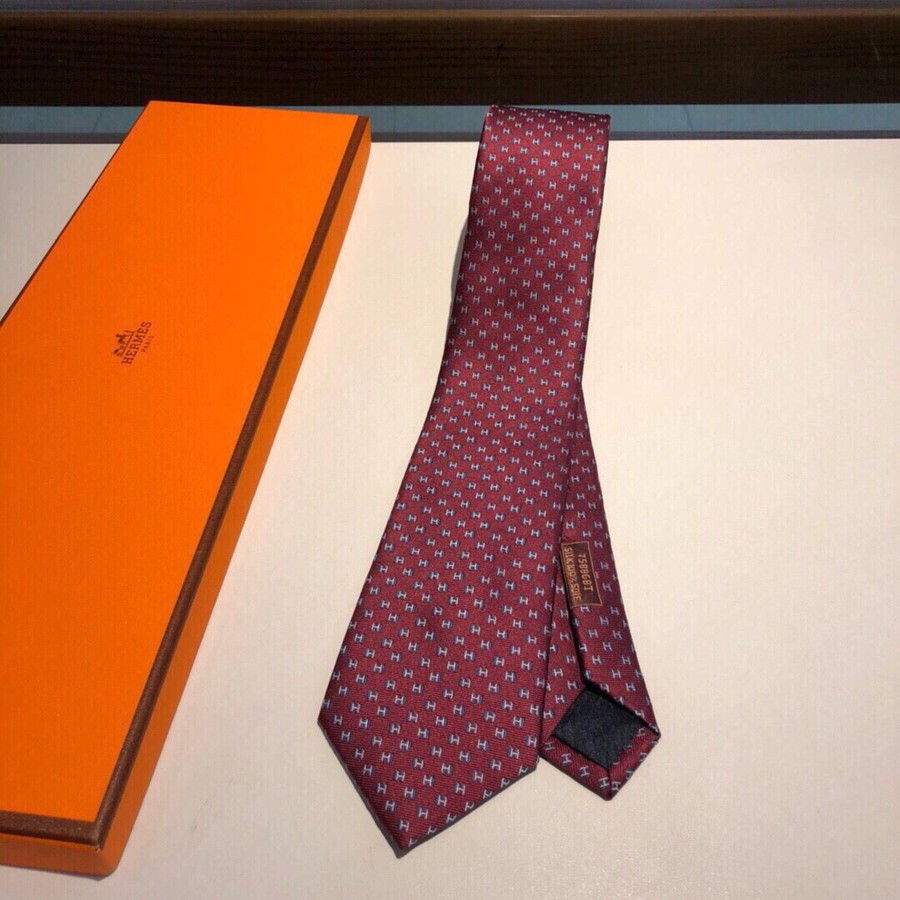 Hermes Jacquard silk men s tie