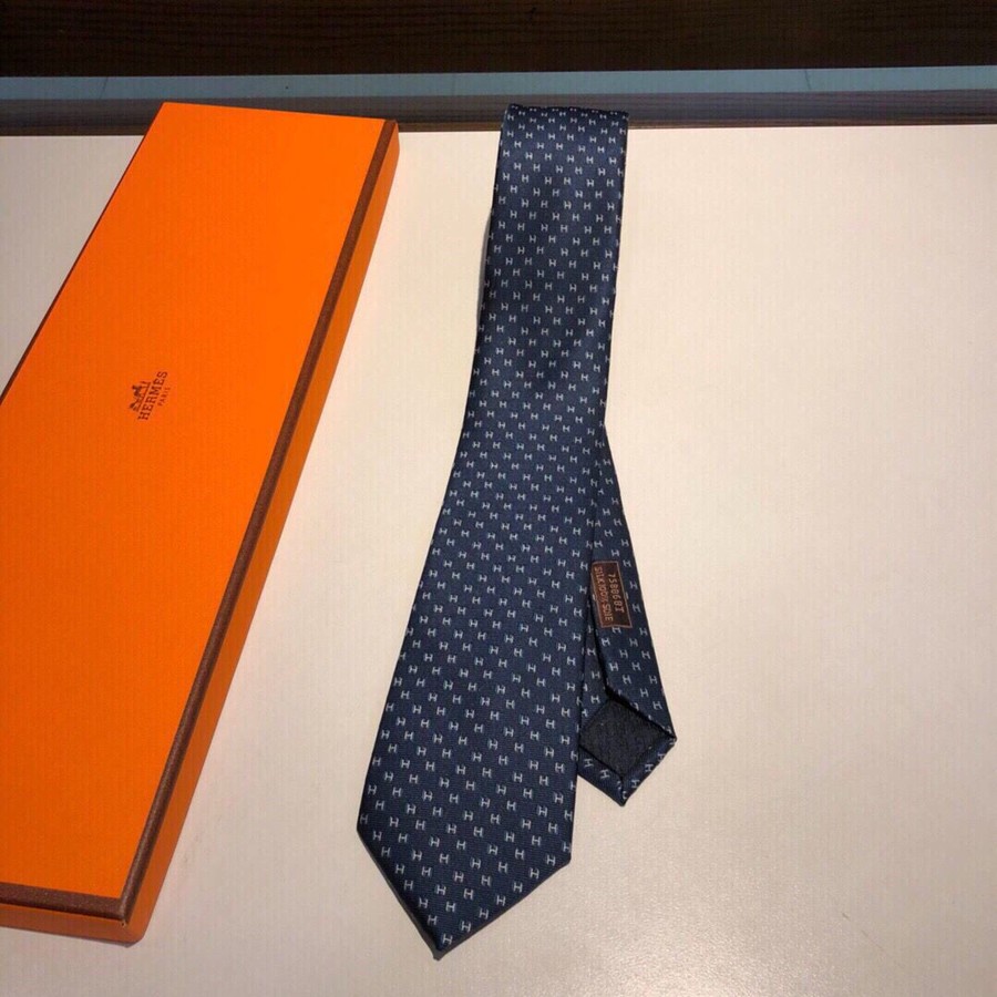 Hermes Jacquard silk men s tie